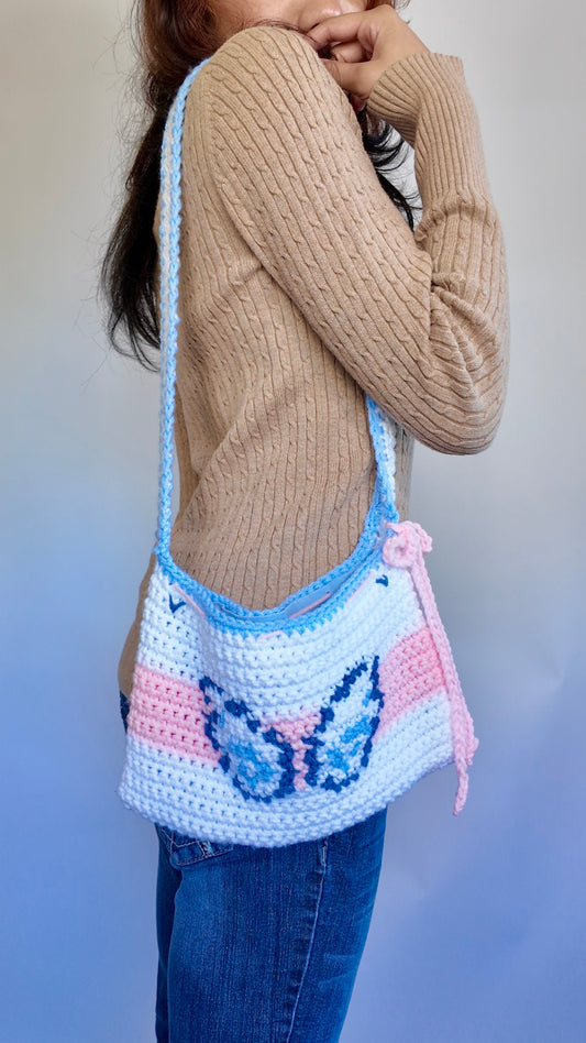 ANGEL WING CROCHET BAG